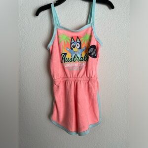 Bluey Coral Kids Romper Australia Sunshine Coast Design size 2T-NWOT